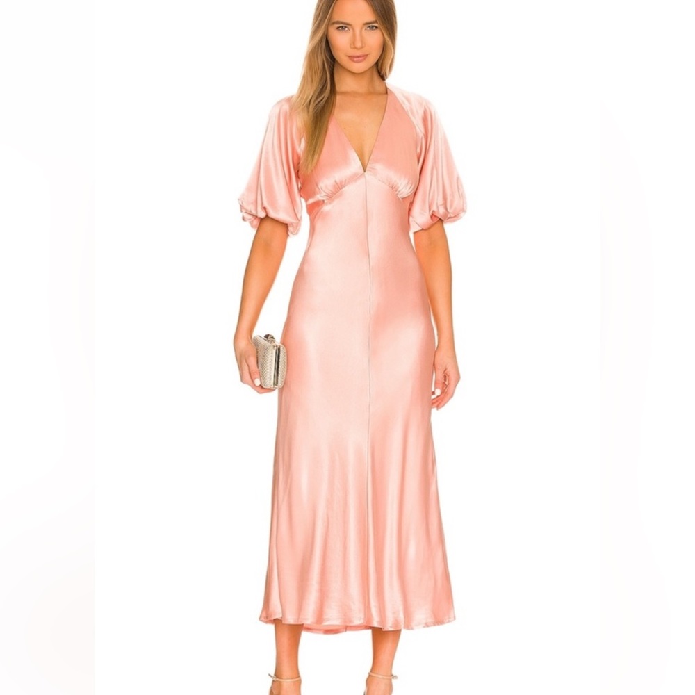 Sold out on Revolve - Bardot - Everleigh Satin Midi Dress